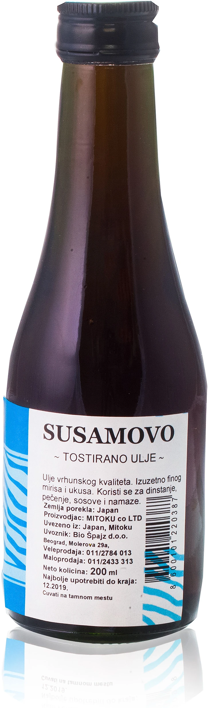 Tamno hladno ceđeno susamovo ulje 200 ml Mitoku